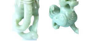 Estatua verde de Jade Pixiu de 30 cm para regalo de Feng Shui - Product Image 6