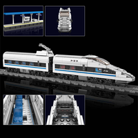 Moule King 12021 1211PCS Train Serie RC CRH380A Train électrique Bloc de construction Modèle technique Jouets éducatifs Cadeau de festival