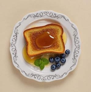 7.5 9 10.25 pouces Vintage Wedding Party Set d'assiettes en plastique jetables-Assiettes à salade/Dessert (<span class=keywords><strong>Portofino</strong></span> Plain White). - Product Image 5