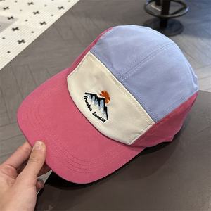 Gorro <span class=keywords><strong>de</strong></span> sarga <span class=keywords><strong>de</strong></span> algodón para hombre y <span class=keywords><strong>mujer</strong></span>, gorro personalizado <span class=keywords><strong>de</strong></span> 5 paneles para correr, 5 paneles, 5 paneles, Campamento, camping - Product Image 4