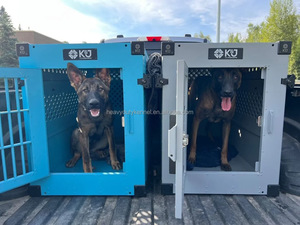 Jaula Portátil de Aleación de Aluminio para Perros, Jaula Plegable para Mascotas para Viajes en Coche, <span class=keywords><strong>Casa</strong></span> Plegable para <span class=keywords><strong>Animales</strong></span> con Botón para <span class=keywords><strong>Animales</strong></span> Pequeños - Product Image 5