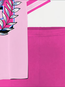 Ensemble short et t-shirt à manches courtes pour filles, motif lettres, tendance printemps/été/automne, vente en gros, offre spéciale - Product Image 6