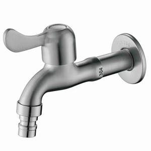 ステンレス製ビブコック冷水蛇口,壁取り付けビブコック蛇口304 - Product Image 3
