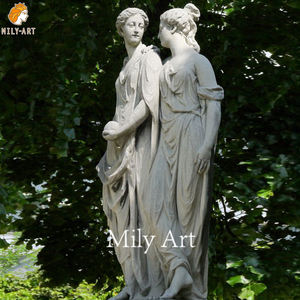 <span class=keywords><strong>Statue</strong></span> grecque en <span class=keywords><strong>marbre</strong></span> blanc ornement personnalisé <span class=keywords><strong>femme</strong></span> avec décor de voile - Product Image 4