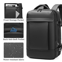 Sac à dos pour ordinateur portable, vente en gros, imperméable, grande capacité, sac à dos de voyage d'affaires, port de charge USB, pour hommes et femmes, bureau, logo personnalisé