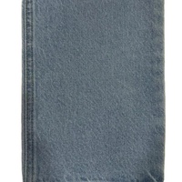 Tissu Brocart Non Tissé 100% Acrylique Ultra Denim Bleu Clair, Résistant à l'Abrasion, Blanchi, Uni, Poids Moyen 70 g/m², Largeur 66/67 pouces