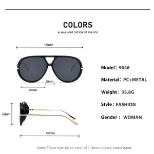 Gafas de Sol Unisex YHA YHA0685 de Aviador Vintage con Lentes Naranjas UV400, Montura Completa Transparente, las Más Vendidas de Fábrica - Product Image 6