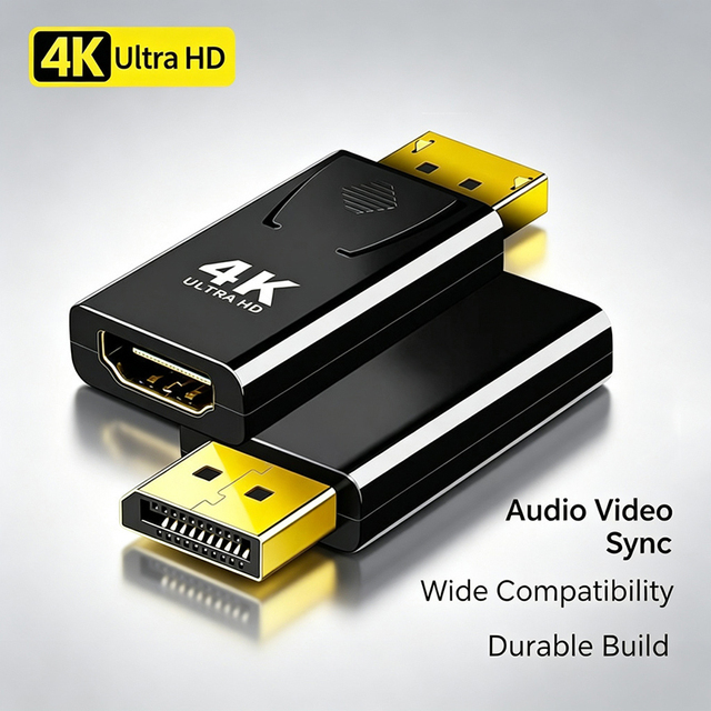 Brand New 4K 30Hz 60Hz for Adapter Gold Plated DP Male to for Female Converter for Laptop