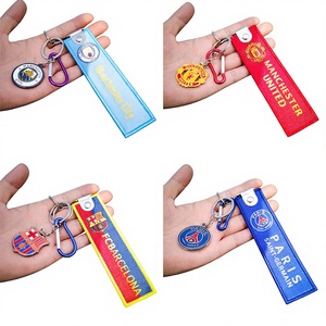 พวงกุญแจทีม PVC ปารีส เชลซี ลิเวอร์พูล สำหรับ แอตเลติโก มาดริด บาร์เซโลน่า เอซี มิลาน สำหรับกระเป๋าเป้ กระเป๋าเดินทาง จี้กุญแจ - Product Image 1