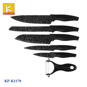 6-Piece Kingpower Brand Stainless Steel <strong>Knife</strong> <strong>Set</strong> with Coated Blades Ceramic Peelers PP Handles Right-Handed Durable &amp; <strong>Sharp</strong> - Product Image 6