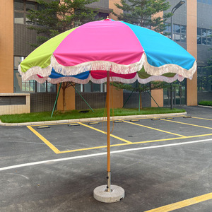 Nouveau Design Grand Parapluie de Fabrication Industrielle à Mât Central en Aluminium Personnalisable Imprimé Pliant Extérieur Pare-soleil Imperméable Coupe-vent - Product Image 4