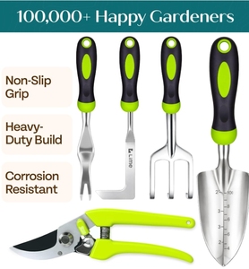 Ensemble d'outils de jardinage robustes et ergonomiques, très demandés pour la culture des plantes - Product Image 3