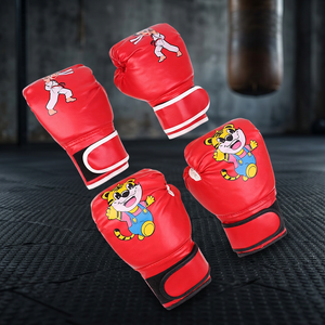 Professional Children's Boxing Training High Quality 8oz/10oz/12oz PU Leather <b>Moisture</b> Wicking Hook Loop Closure Boxing <b>Gloves</b> - Product Image 3