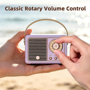Radio Retro Estilo Antiguo, Altavoz Inalámbrico Portátil Mini para Cocina, Escritorio, Dormitorio, Oficina, Viajes, Regalos para Mujeres - Product Image 3