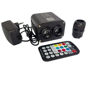 Kit Starlight 20W RGBW LED tête d'affiche 2 têtes <span class=keywords><strong>de</strong></span> lumière étoile à fibre optique pour <span class=keywords><strong>voiture</strong></span> avec télécommande RF et contrôle APP Twinkle Starry Sky - Product Image 1