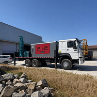 Foreuse de puits montée sur camion 600M avec compresseur d'air, machine de forage de puits profonds, équipement de forage haute efficacité
