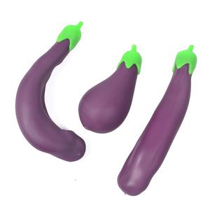 Large <b>Squeeze</b> Eggplant Birthday Novelty Gifts for Children Soft Tpr Squishies Sensory Squishy Toys Funny Stress <b>Balls</b> - Product Image 3