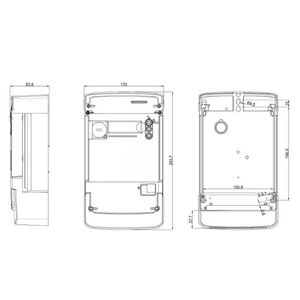 มิเตอร์ไฟฟ้าแบบเติมเงินสามเฟส SFE300(BS Keypad) พร้อมปุ่มกดอัจฉริยะ ระดับความแม่นยำ 0.5 คลาส 0.5  กระแสสูงสุด 100A ช่วงการวัด 0-999999.9 กิโลวัตต์ชั่วโมง ปรับแต่งได้ - Product Image 3