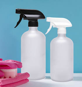 Vaporisateur rond en verre Boston givré transparent de 16oz pour huiles essentielles Solutions de nettoyage pour plantes - Product Image 5