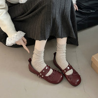 Chaussures Mary Jane à nœud papillon et brides croisées à pois pour femme – Collection Printemps 2026 – Escarpins mignons, doux, style rétro, à talon épais et décolletés