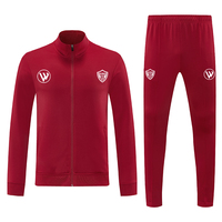 Nueva Temporada, Chaqueta de Fútbol Transpirable 100% Poliéster al por Mayor, Ropa Deportiva con Cierre de Cremallera y Estampado por Transferencia Térmica para Hombre