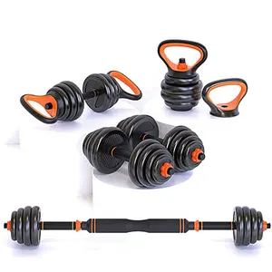 Kettlebell regolabile e maniglia per manubri barra per flessioni 2 In 1 e piastre per pesi per l'allenamento della forza In palestra di casa e il Core Fitness