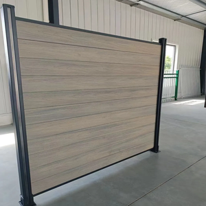 Valla de jardín Wpc de privacidad, vallas de seguridad de aluminio y Metal, fácil instalación, esgrima decorativa compuesta de <span class=keywords><strong>madera</strong></span> de 800-2000mm - Product Image 4