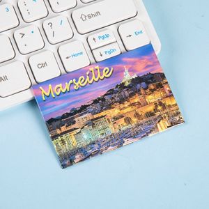 Aimant de réfrigérateur personnalisé en fer blanc, imprimé avec un monument urbain, souvenir de voyage, cadeau décoratif en métal, article de collection pour boutique touristique, vente en gros - Product Image 1