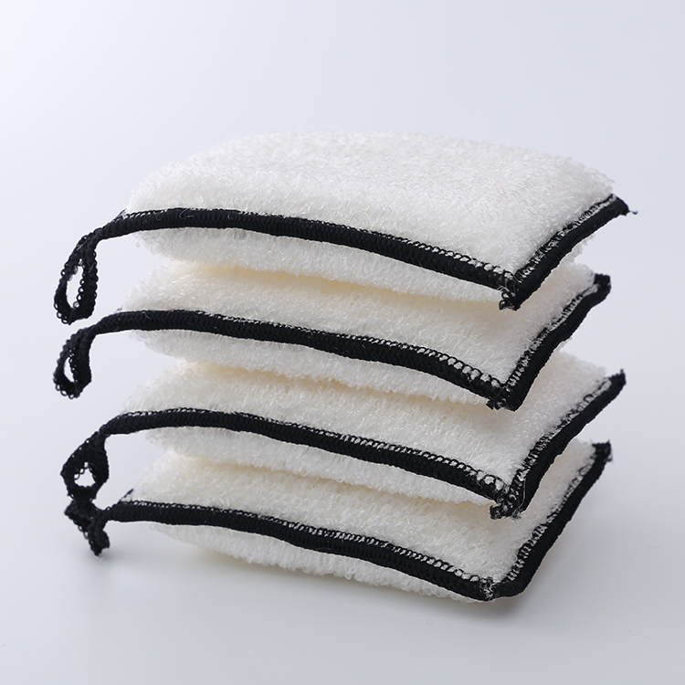 Bamboo Dish Cleaning Sponge Kitchen Towel Cloth Dish Washing Scouring Pad Super Absorbent Sponge for Wash Dishes Eco Friendly