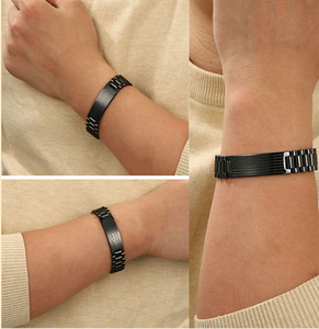 Da uomo in acciaio inox inciso bandiera americana con bibbia verso gioielli cristiani orologio da regalo braccialetto per festa papà <span class=keywords><strong>figlio</strong></span> marito - Product Image 5