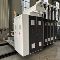 Máquina Automática de Impresión, Ranurado y Troquelado de Cartón Corrugado, Impresora Ranuradora y Troqueladora para Fabricación de Cajas de Cartón