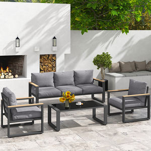 قائمة العلامة التجارية الجديدة إطار ألومنيوم أثاث حمام سباحة خارجي طقم كراسي الشاطئ الخارجي في الهواء الطلق - Product Image 2