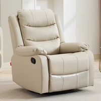 OEM Luxus-Sessel mit 360-Grad-Drehfunktion, elektrischer Massage-Liegefunktion und abnehmbarem Bezug aus Leder
