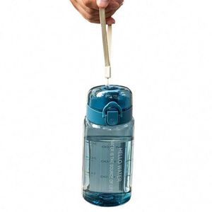 Botella de Agua Deportiva de 550 ml con Aislamiento Térmico, Tapa Anticaídas, Gran Capacidad, Botella de Plástico Portátil para Gimnasio y Actividades al Aire Libre - Product Image 1