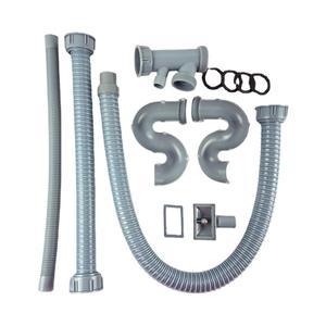 モダンなダブル盆地キッチンシンク排水管アクセサリーステンレス鋼PP防臭防虫洗浄洗面台 - Product Image 5