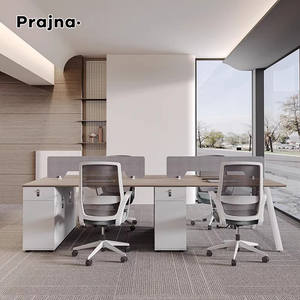 Văn phòng hiện đại Đồ nội thất văn phòng bàn gỗ muebles de oficina nhân viên văn phòng mở mô-đun Máy Trạm cho 2 4 6 8 người - Product Image 5