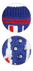 Chaussettes-pantoufles en polaire thermique pour <span class=keywords><strong>homme</strong></span> - Doublure en sherpa avec poignées antidérapantes, chaussons de maison confortables pour Noël - Product Image 5