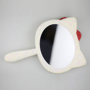 Gương mỹ phẩm giai điệu cầm tay Hello Kitty gương gương trang điểm Kim Cương Trang điểm Vanity cầm tay - Product Image 6