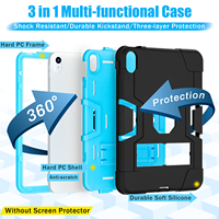 Housse de protection robuste pour tablette avec béquille pliable, étui hybride 3 couches pour iPad 10e génération A16 Air Pro Mini 9.7 10.2 11 13 pouces