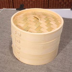 Cuiseur Vapeur 2 Niveaux en Bambou avec 4 Couvercles pour <span class=keywords><strong>Recettes</strong></span>, 7 Cadeaux, Casserole, Échantillons Spéciaux Premium - Product Image 4