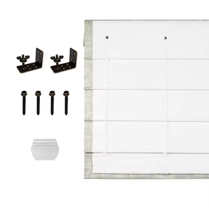 SAMADHI Stores romains sur mesure filtrant la lumière, en tissu d'intérieur avec protection UV, lavables, rideaux et cantonnières - Product Image 6