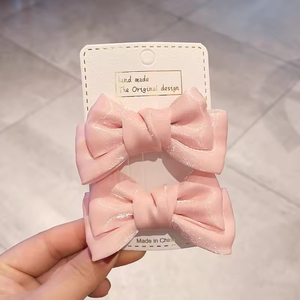 Fermaglio per Capelli a Fiocco per Bambine Sudcoreane e Grazioso Clip per Capelli Rosso per Neonata Stile Influencer - Product Image 6