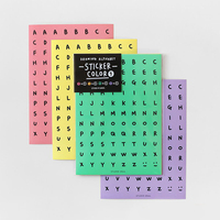 Coréen en vinyle pour ordinateur portable autocollant papier a4, nombre washi feuille d'étiquette autocollants imperméables Personnalisés