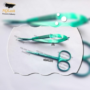 ใหม่สายรุ้งสีชมพูสีม่วง Eyebrow Micro Eyelash ฤดูใบไม้ผลิกรรไกรจาก NQLASH แหนบ - Product Image 3