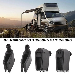 หัวฉีดน้ำล้างกระจกหน้ารถแบบกลไก ขนาด 6 มม. สำหรับ Mercedes-Benz Dodge 2E1955985 2E19559862 หัวฉีดพลาสติก - Product Image 4