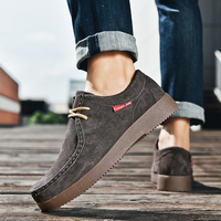 Gaya Baru Grosir Sepatu Kulit Pria Berkualitas Tinggi Model Ankle Loafer Boat Harga Murah Produsen 2025 TOP Sale Brand