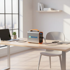 NIKiSUN CP-200 200W ソーラー充電式 LiFePO4 ポータブル電源 車載＆家庭用 非常用 220V LCDスクリーン 屋外使用 - Product Image 1