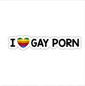 Giá Rẻ Tôi Yêu Gay Porn Bumper Sticker Xe Sticker Lgbt Đề Can Chống Thấm Cho Windows, Xe Tải, Xe Hơi Và Máy Tính Xách Tay Trang Trí