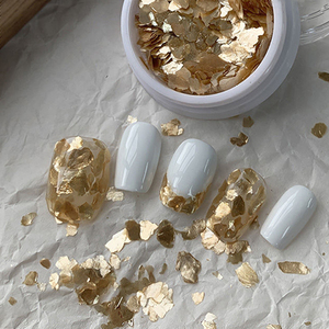 AILANUO 15ml 2 colores japonesa mica cobre oro, hoja de oro brillante, adecuado para arte de uñas DIY, proveedor de pegamento para esmalte de uñas - Product Image 2