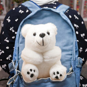 لطيف صغير سوبر لينة القطيفة الدب القطبي قلادة المفاتيح دمية دافئ التذكارية هدية البحر - Product Image 2